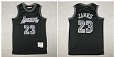 Lakers 23 Lebron James Black Hardwood Classics Jersey,baseball caps,new era cap wholesale,wholesale hats